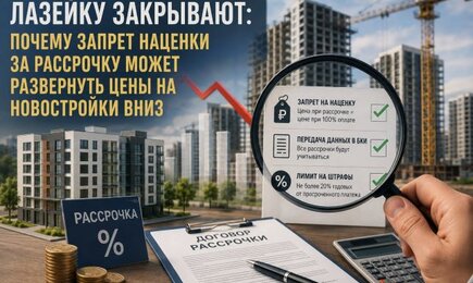 Лазейку закрывают: почему запрет наценки за рассрочку может развернуть цены на новостройки вниз