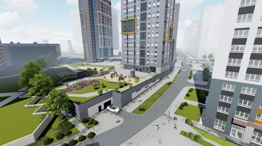 ЖК "Московский квартал" (Гринвич) - Екатеринбург, Юго-Западный, ул. Волгоградская: 18, 18а; ул. Московская, 190, 192, 194, 196, 198; ул. Расковой, 8 - фото 4