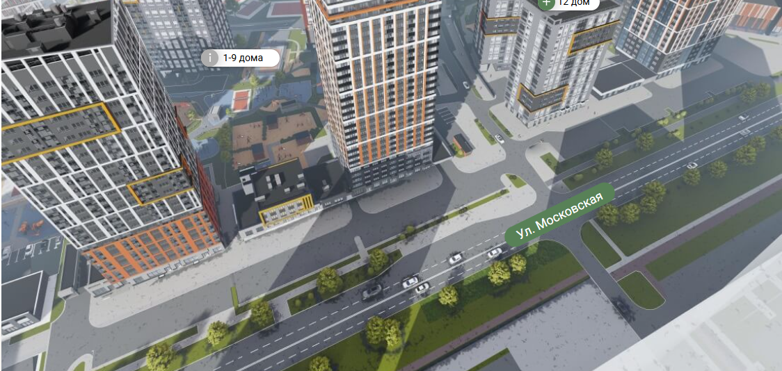 ЖК "Московский квартал" (Гринвич) - Екатеринбург, Юго-Западный, ул. Волгоградская: 18, 18а; ул. Московская, 190, 192, 194, 196, 198; ул. Расковой, 8 - фото 7