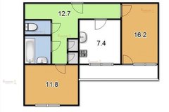 Екатеринбург, ул. Новгородцевой, 37/2 (ЖБИ) - фото квартиры