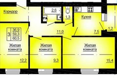 г. Среднеуральск, ул. Полевой, 2А, ЖК "Полянка" (Дом) (городской округ Среднеуральск) - фото квартиры