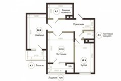 Екатеринбург, ул. Педагогическая, 28 (Втузгородок) - фото квартиры