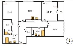 Екатеринбург, ул. Московская, 192 (Юго-Западный) - фото квартиры