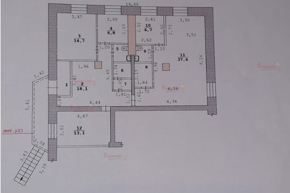 Екатеринбург, ул. Блюхера, 12 (Втузгородок) - фото торговой площади (1)