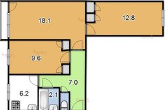 Екатеринбург, ул. Бахчиванджи, 13/а (Кольцово) - фото квартиры