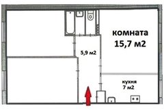 Екатеринбург, ул. Академика Бардина, 19 (Юго-Западный) - фото комнаты