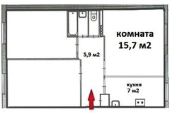 Екатеринбург, ул. Академика Бардина, 19 (Юго-Западный) - фото комнаты