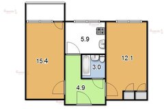 Екатеринбург, ул. Посадская, 54 (Юго-Западный) - фото квартиры