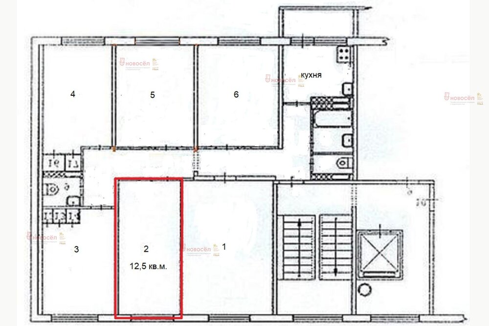 Екатеринбург, ул. Студенческая, 37 (Втузгородок) - фото комнаты (1)