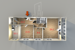 Екатеринбург, ул. Щербакова, 115 (Уктус) - фото квартиры