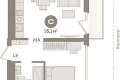 Екатеринбург, ул. Шаумяна, 24, «Южные кварталы» (Брусника) (Дом 5) (Юго-Западный) - фото квартиры