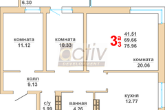 г. Верхняя Пышма, ул. Красноармейская, 8 (городской округ Верхняя Пышма) - фото квартиры