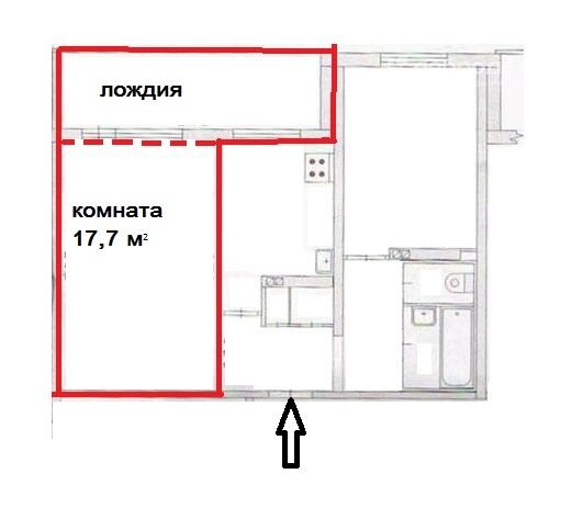 Екатеринбург, ул. Новгородцевой, 37 к.1 (ЖБИ) - фото комнаты (8)