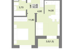 Екатеринбург, ул. Татищева, 136, ЖК "Белый Парус" (ВИЗ) - фото квартиры