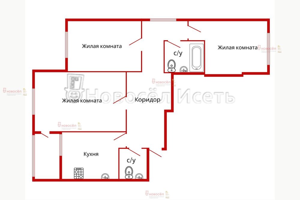 Екатеринбург, ул. Вильгельма де Геннина, 47 (Академический) - фото квартиры (1)
