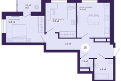 Екатеринбург, ул. Мельковский, 4 (Завокзальный) - фото квартиры