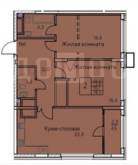 Екатеринбург, ул. Хохрякова, 64 (Центр) - фото квартиры (3)