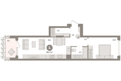 Екатеринбург, ул. Пехотинцев, 2в (Старая Сортировка) - фото квартиры