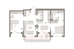 Екатеринбург, ул. Пехотинцев, 2в (Старая Сортировка) - фото квартиры