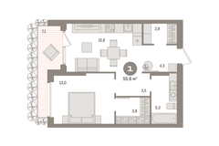 Екатеринбург, ул. Пехотинцев, 2в (Старая Сортировка) - фото квартиры