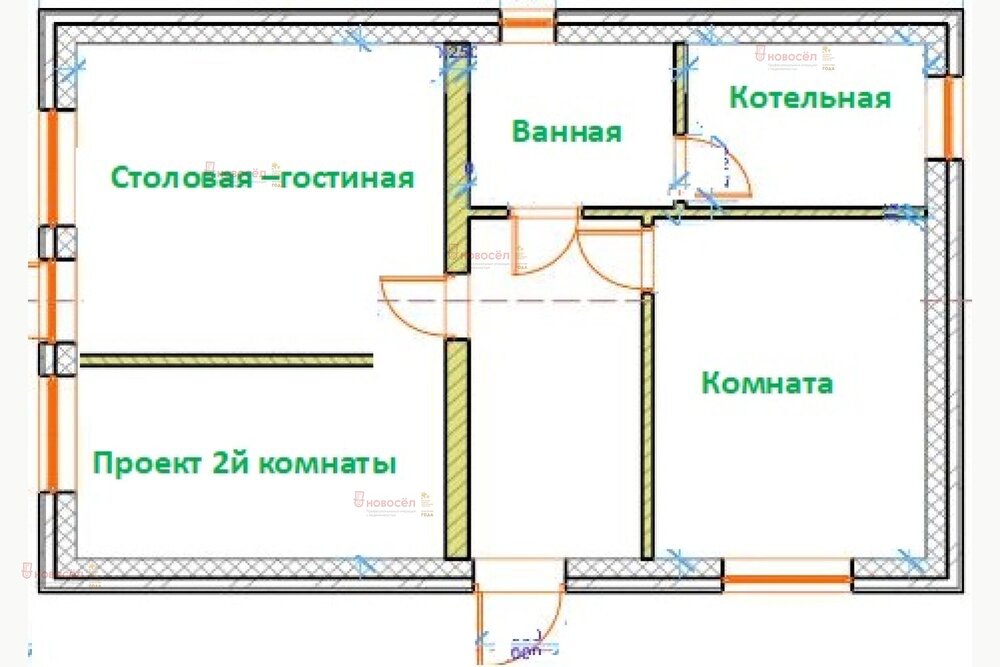 с. Кадниково, городской округ Сысертский, Челябинское направление, 43, ул.Карла Маркса, 115 (Выберите район) - фото коттеджа (1)