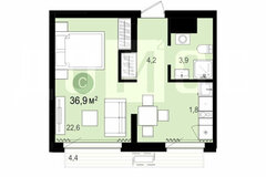 Екатеринбург, ул. Академика Ландау, 9 (Академический) - фото квартиры