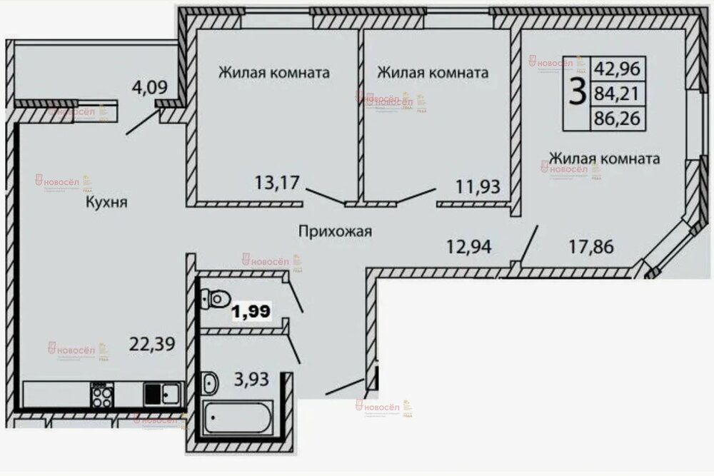 Екатеринбург, ул. Червонная, 19 (Старая Сортировка) - фото квартиры (1)