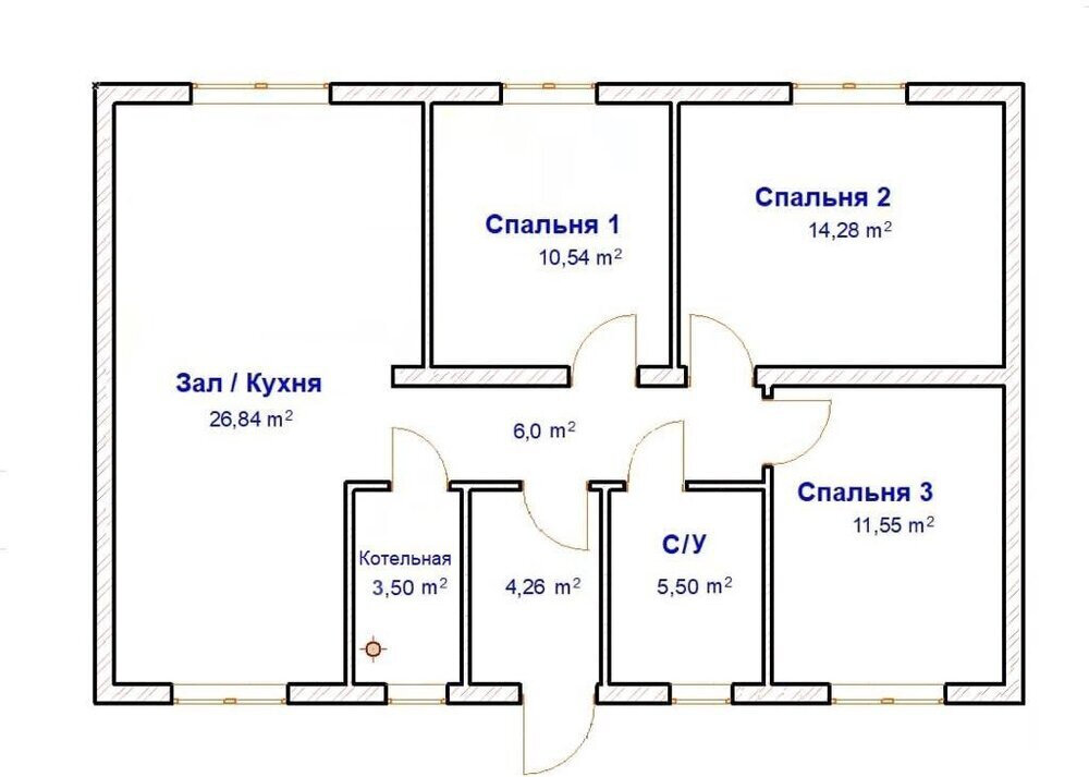 п. Октябрьский (г.о. Сысертский), ул. Вишневая, 1 (городской округ Сысертский) - фото коттеджа (3)