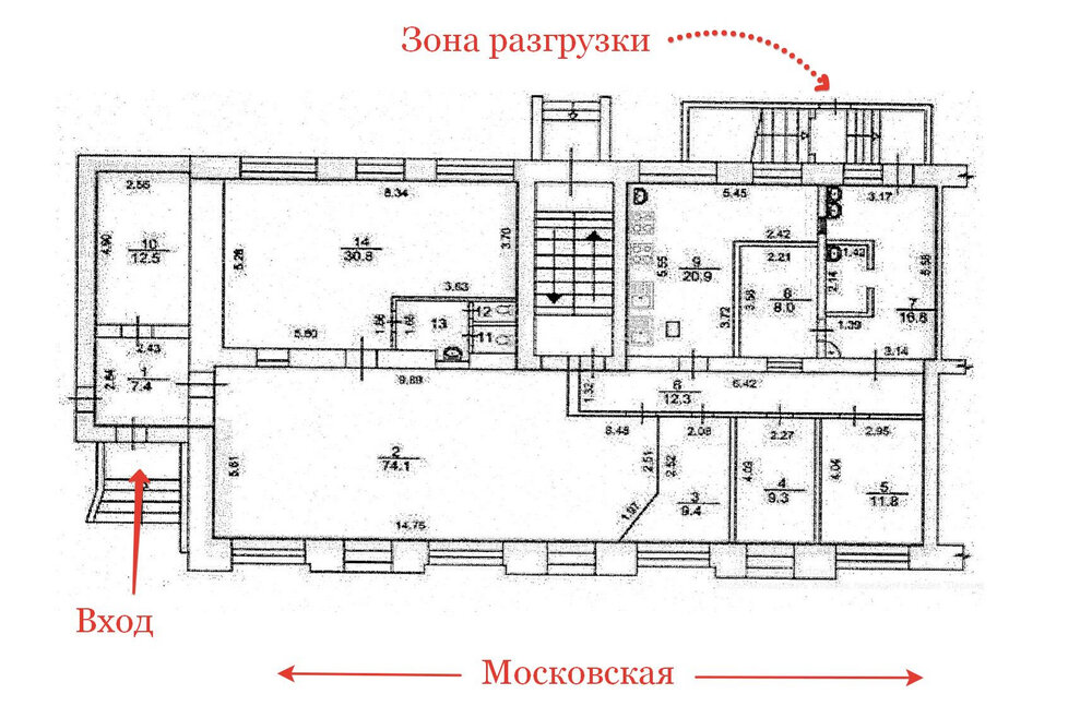 Екатеринбург, ул. Московская, 39 (Центр) - фото торговой площади (4)