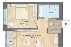 Екатеринбург, ул. Николая Кичигина, 9/4, ЖК "NOVA park" (Нова Парк) (Широкая речка) - фото квартиры
