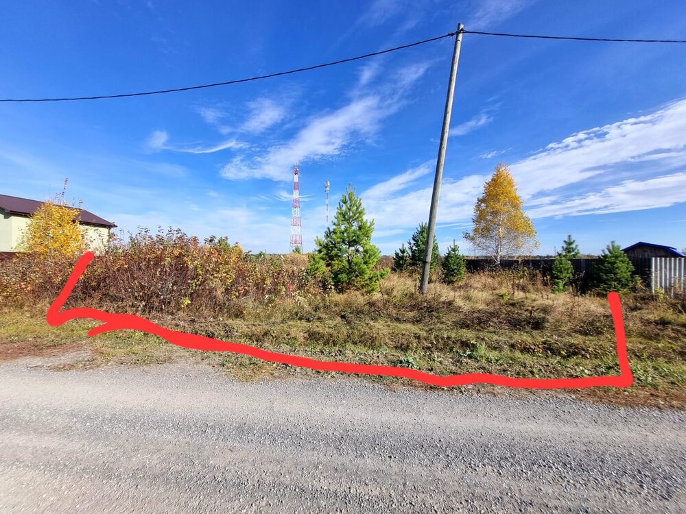 с. Калиновское, ул. Набережная, 26в (городской округ Камышловский) - фото земельного участка (1)
