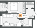 Продажа квартиры: г. Березовский, ул. микрорайон Зори, 1, корпус 1, Жилые кварталы 