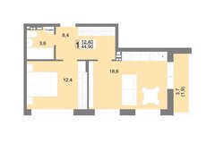 Екатеринбург, ул. Краснофлотцев, 40 (Эльмаш) - фото квартиры