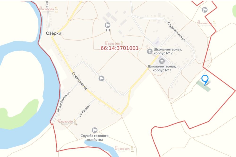 д. Озёрки, ул. Ясная, 7 (городской округ Красноуфимск) - фото земельного участка (3)