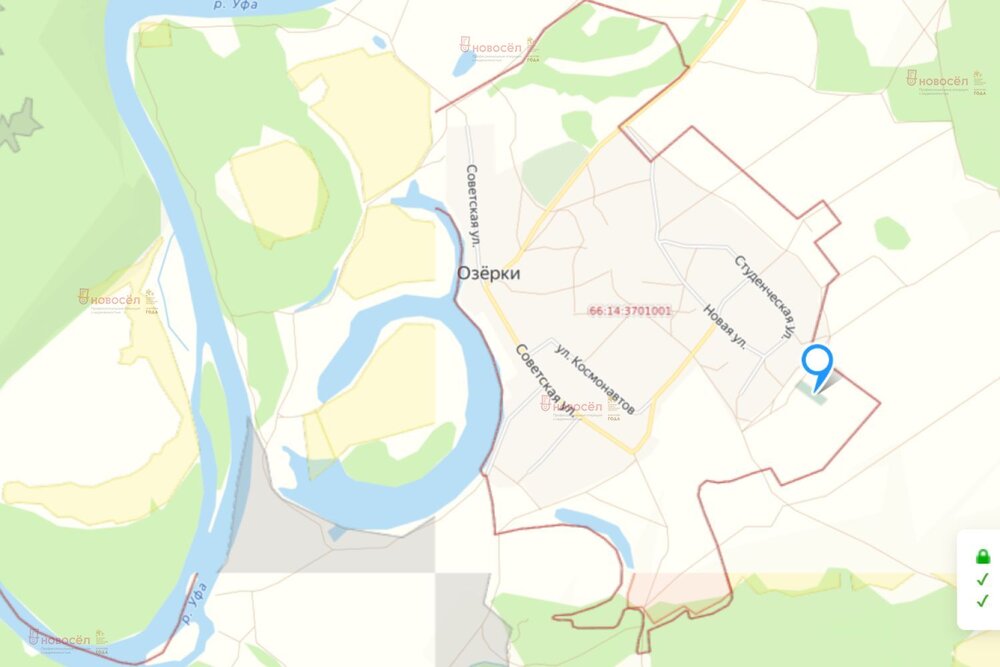 д. Озёрки, ул. Ясная, 7 (городской округ Красноуфимск) - фото земельного участка (4)