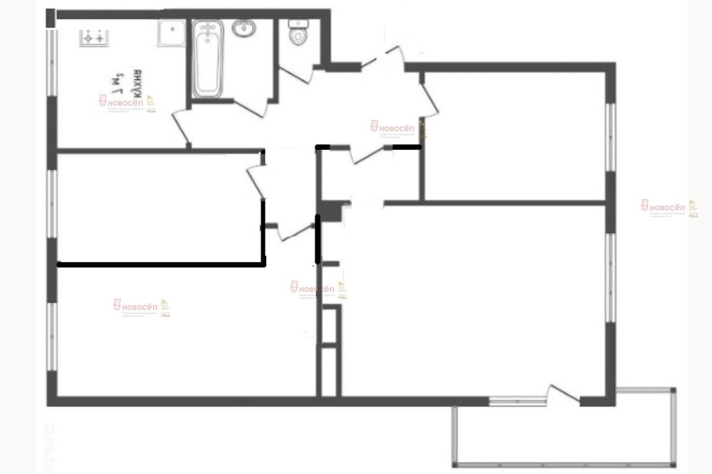 Екатеринбург, ул. Ильича, 6 (Уралмаш) - фото комнаты (4)