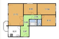 Екатеринбург, ул. Братская, 14 (Вторчермет) - фото комнаты