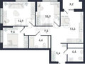 Продажа квартиры: Екатеринбург, ул. Крауля, стр., 1, Проект-достояние Русь (Квартал 3 / Дом 1) - Фото 1