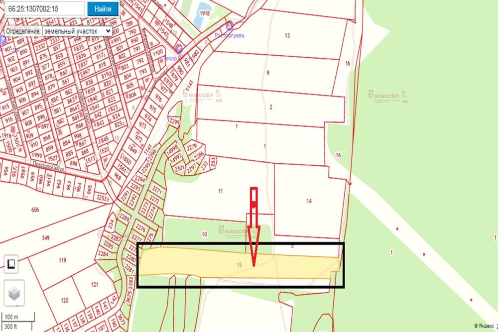 п. Бобровский, ул. Комиссарова, 40 (городской округ Сысертский) - фото земельного участка (1)