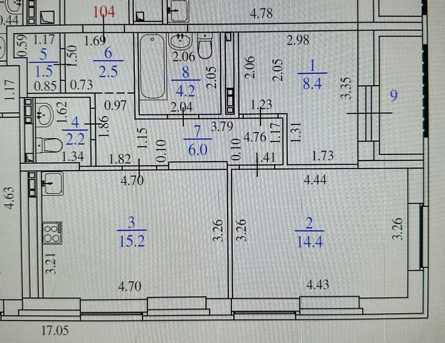 Екатеринбург, ул. Блюхера, 38 (Втузгородок) - фото квартиры (7)