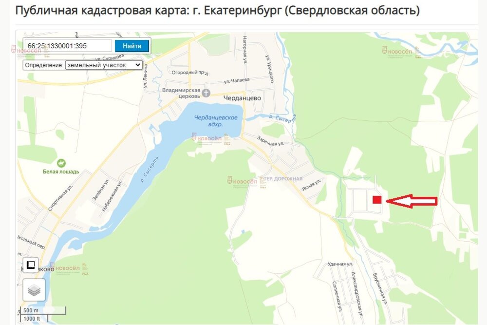 с. Черданцево, ул. Рождественская, 5 (городской округ Сысертский) - фото земельного участка (7)