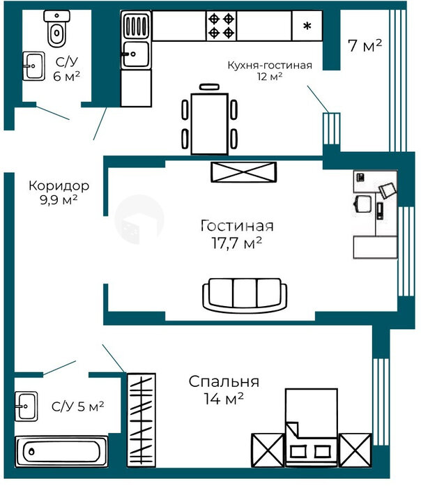 Екатеринбург, ул. Рябинина, 29 (Академический) - фото квартиры (2)