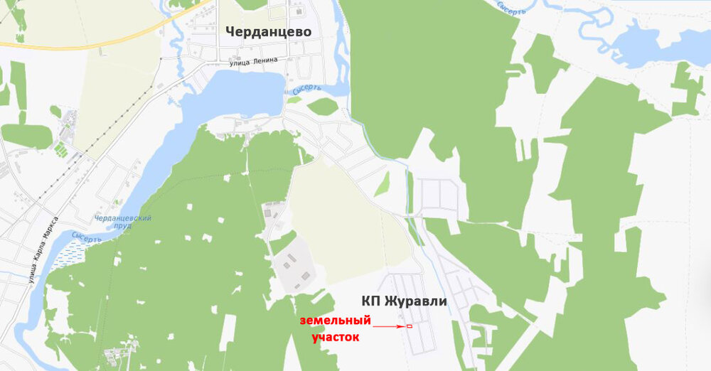 к.п. Журавли (городской округ Сысертский, с. Черданцево) - фото земельного участка (2)