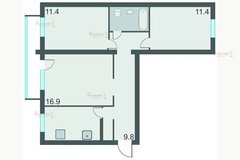 Екатеринбург, ул. Дарвина, 2 (Уктус) - фото квартиры