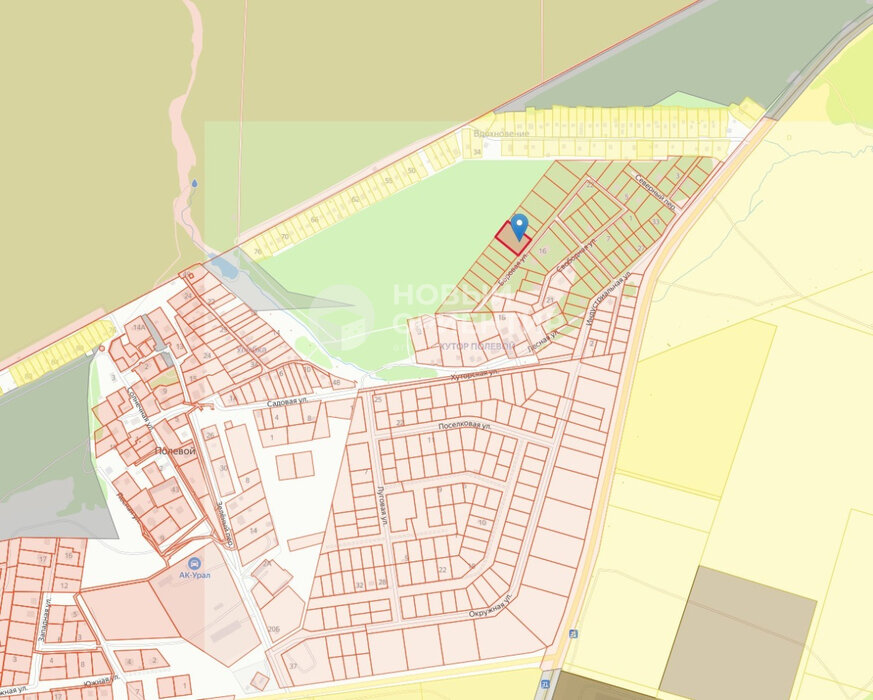 п. Полевой, ул. Боровая, 18 (городской округ Сысертский) - фото земельного участка (2)