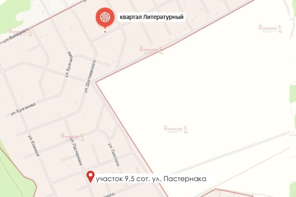 п. Бобровский, ул. Пастернака (городской округ Сысертский) - фото земельного участка (5)