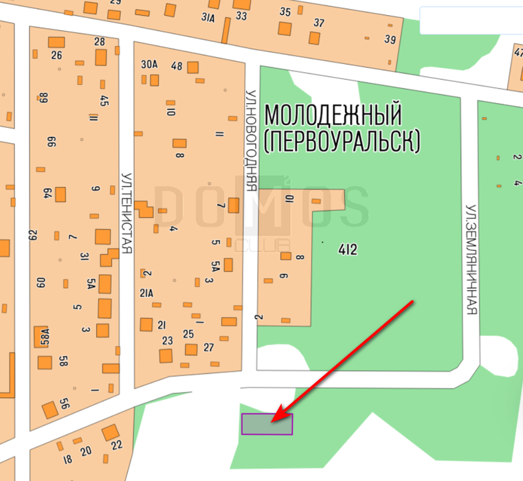 к.п. Молодежный, ул. Хвойный, 6 (городской округ Первоуральск) - фото земельного участка (2)
