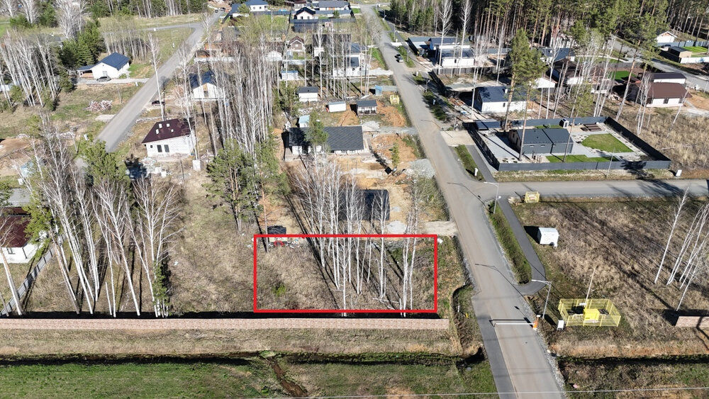 к.п. Заповедник, ул. Соловьи, 1 (городской округ Сысертский, п. Габиевский) - фото земельного участка (2)