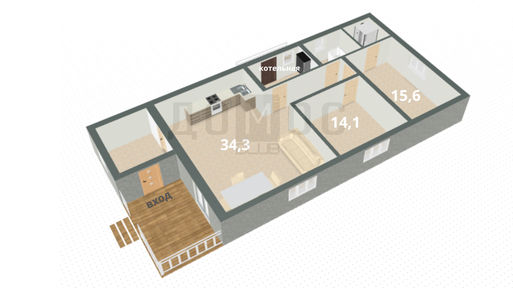с. Фомино, ул. Ленина, 83 (городской округ Сысертский) - фото коттеджа (7)