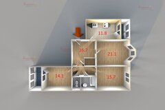 Екатеринбург, ул. Академика Шварца, 10/1 (Ботанический) - фото квартиры